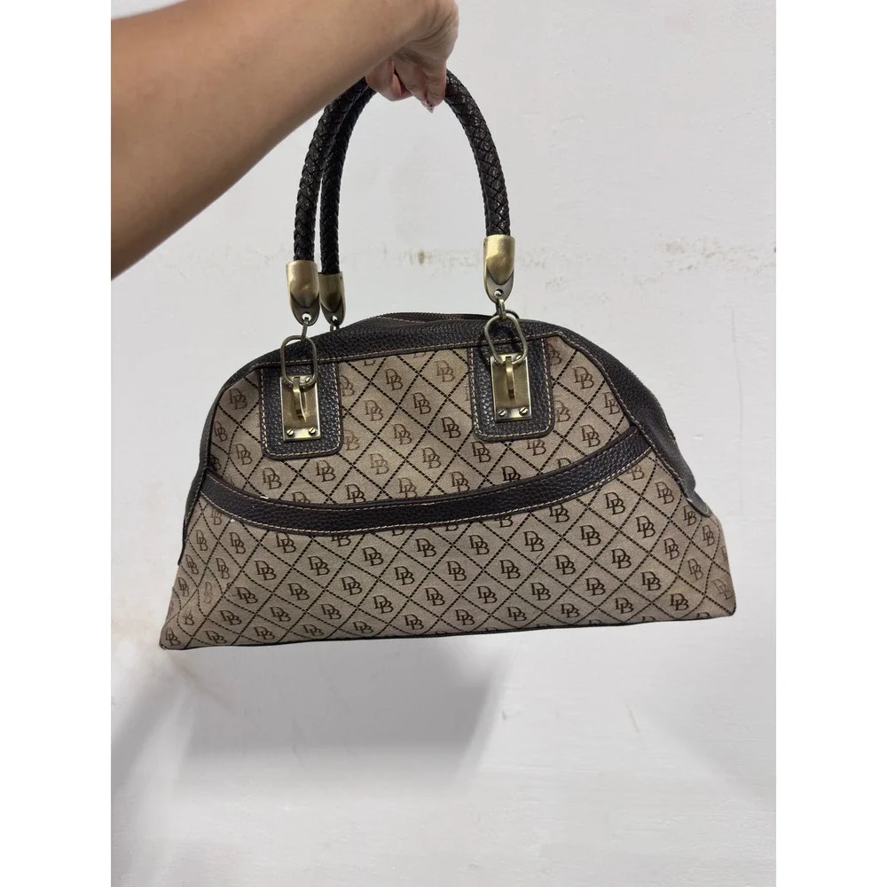 Authentic Vintage Dooney & Bourke Signature Monogram Bag
